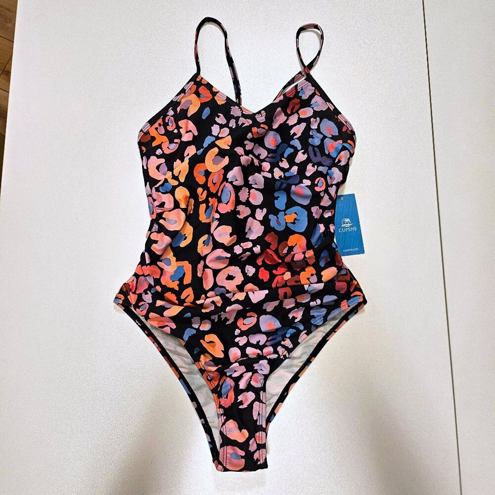Cupshe Multicolored Leopard Print O-Ring One Piece